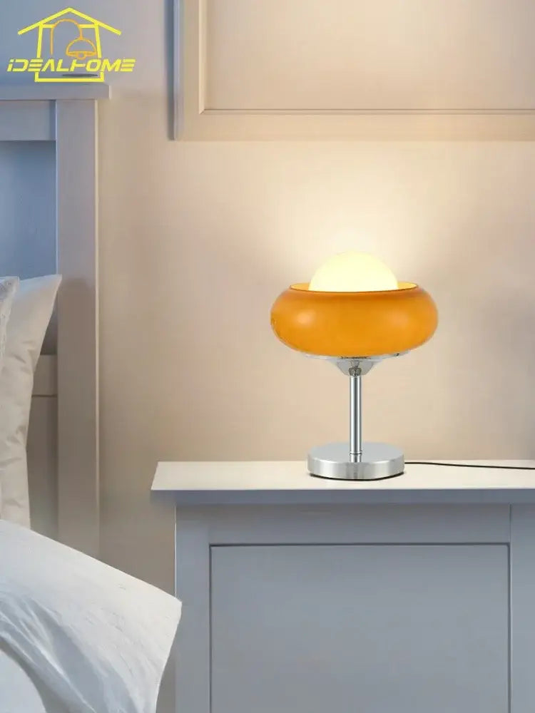 Modern amber glass iron led floor lamp with warm amber glass shade and sleek chrome base for living room decorbites glass iron