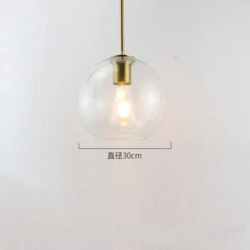 Modern amber smoked gray and clear glass ball led pendant lights with brass fixture for dining room decorbites glass ball pendant lights
