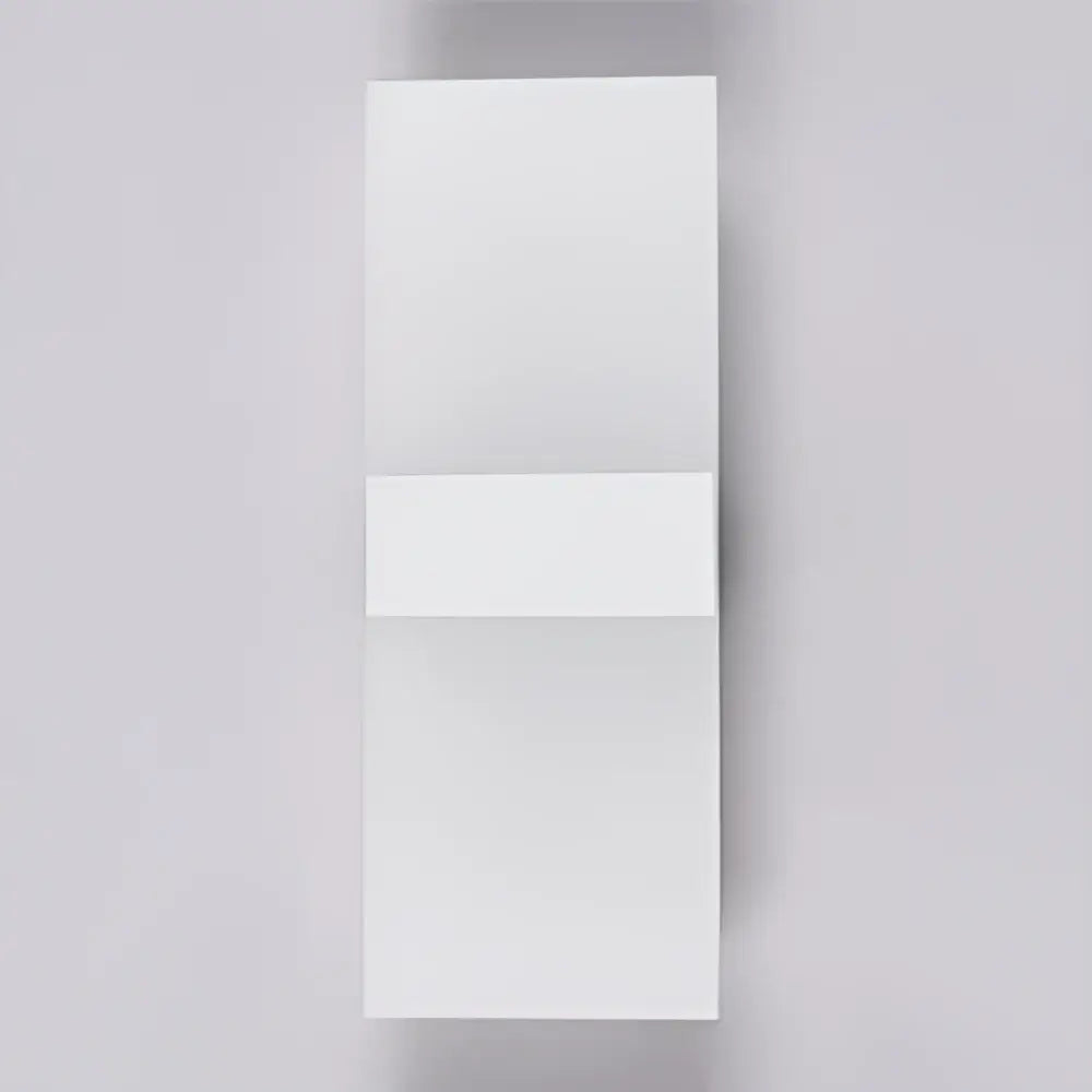 White minimalist wall light with clean rectangular acrylic panels for decorbites kids led bedroom decorbites kids led wall