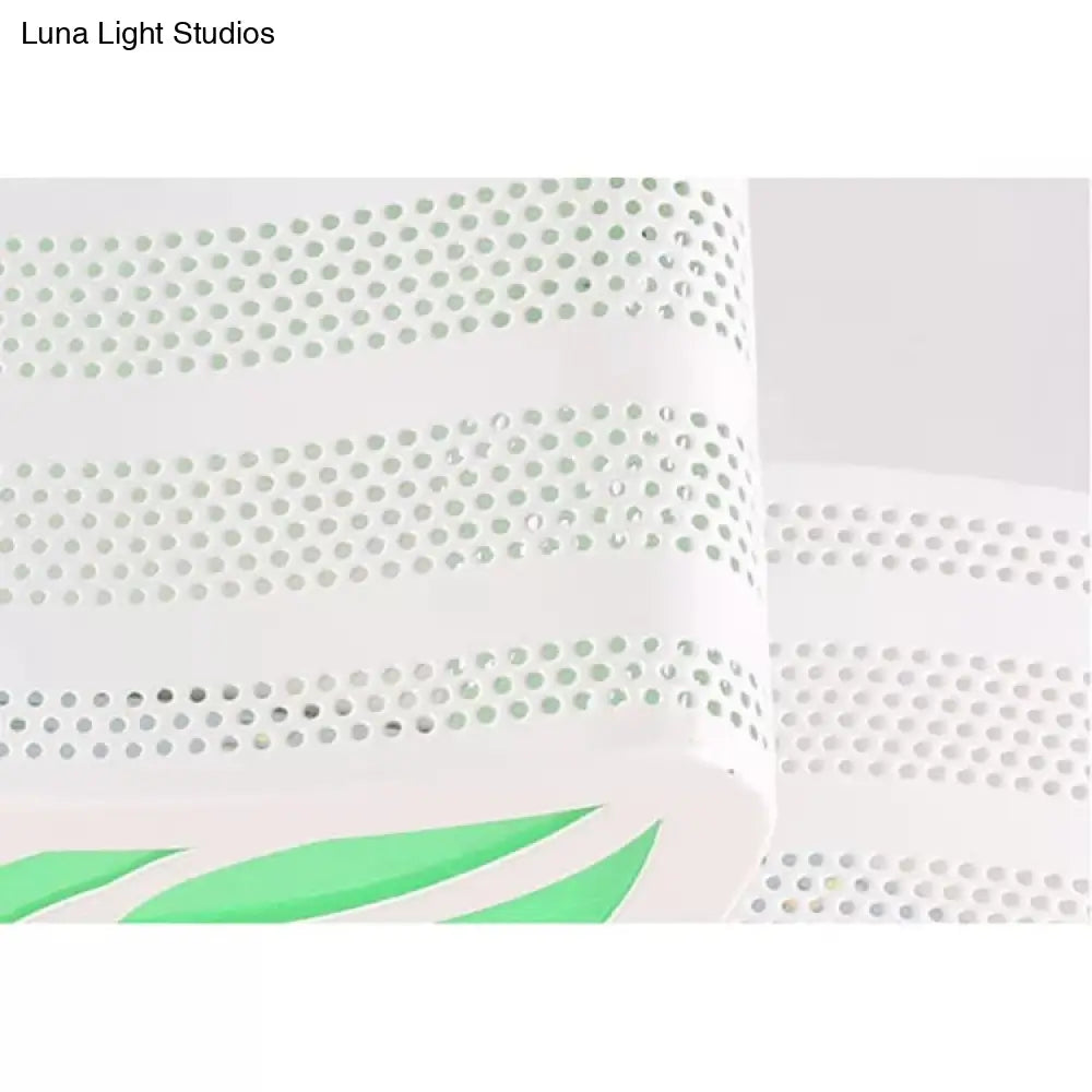 DecorBites™ DecorBites™ Modern Apple Flush Mount Light: Acrylic Metal Nordic Style Ceiling Fixture for Living Rooms