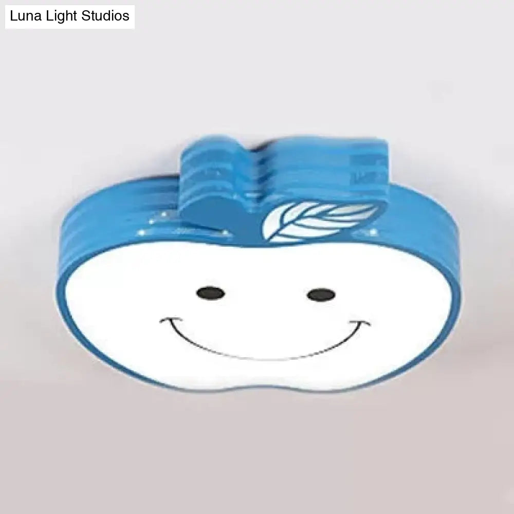 DecorBites™ DecorBites™ Modern Apple Flush Mount Light: Acrylic Metal Nordic Style Ceiling Fixture for Living Rooms