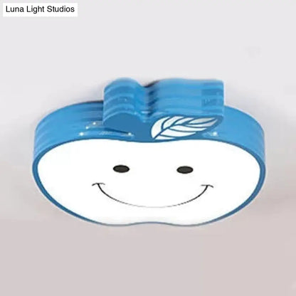 DecorBites™ DecorBites™ Modern Apple Flush Mount Light: Acrylic Metal Nordic Style Ceiling Fixture for Living Rooms