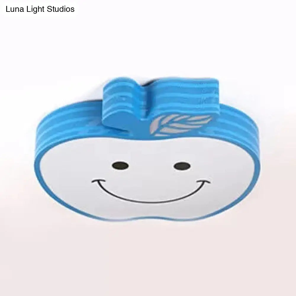 DecorBites™ DecorBites™ Modern Apple Flush Mount Light: Acrylic Metal Nordic Style Ceiling Fixture for Living Rooms