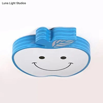 DecorBites™ DecorBites™ Modern Apple Flush Mount Light: Acrylic Metal Nordic Style Ceiling Fixture for Living Rooms