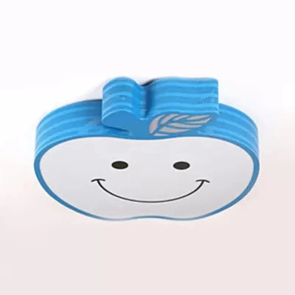 DecorBites™ DecorBites™ Modern Apple Flush Mount Light: Acrylic Metal Nordic Style Ceiling Fixture for Living Rooms