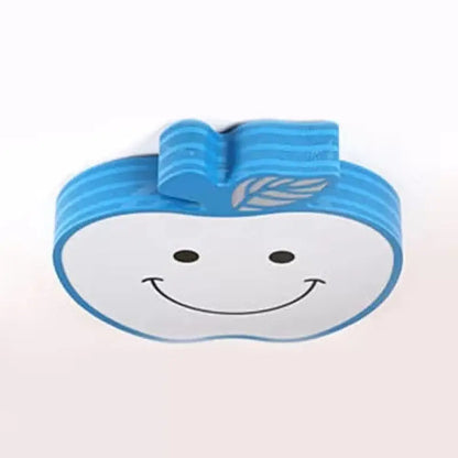 DecorBites™ DecorBites™ Modern Apple Flush Mount Light: Acrylic Metal Nordic Style Ceiling Fixture for Living Rooms