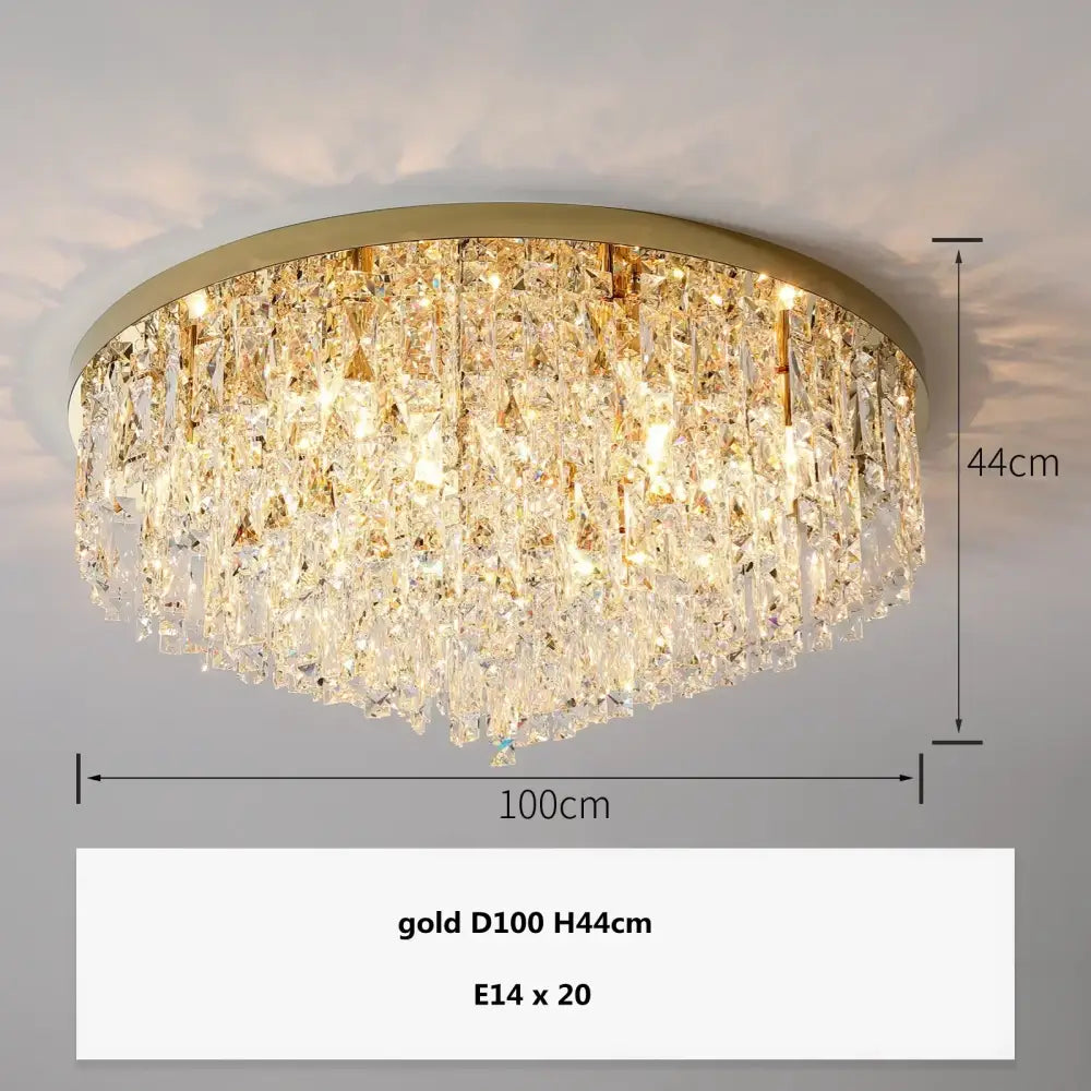 Modern art deco gold crystal steel led ceiling chandelier with cascading prisms for dining room decorbites crystal steel