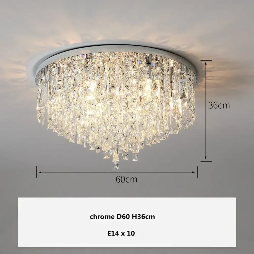 Modern art deco gold crystal steel led ceiling chandelier with chrome finish and 10 e14 bulbs for dining room decorbites crystal steel