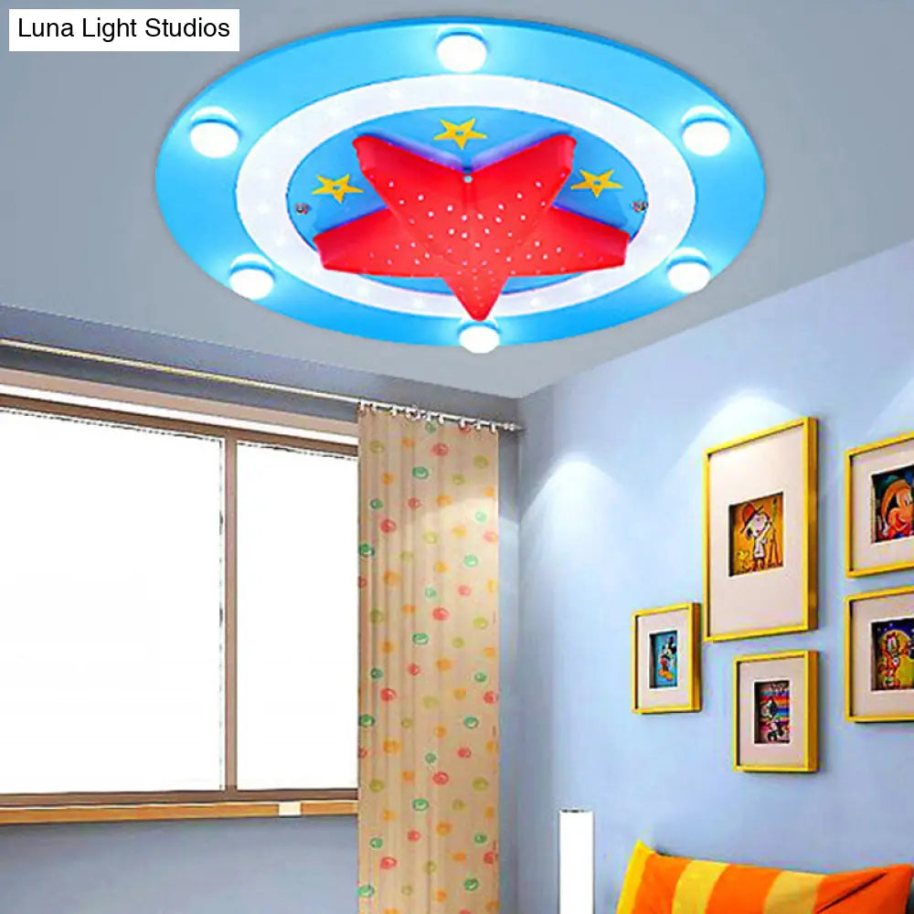 DecorBites™ DecorBites™ Modern Baby Bedroom Ceiling Mount Light with Star Acrylic Flush Light