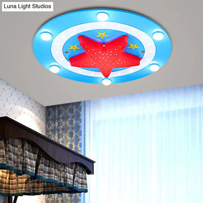DecorBites™ DecorBites™ Modern Baby Bedroom Ceiling Mount Light with Star Acrylic Flush Light