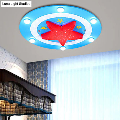 DecorBites™ DecorBites™ Modern Baby Bedroom Ceiling Mount Light with Star Acrylic Flush Light
