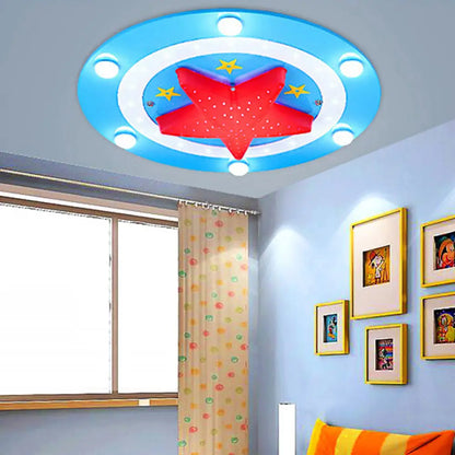 DecorBites™ DecorBites™ Modern Baby Bedroom Ceiling Mount Light with Star Acrylic Flush Light