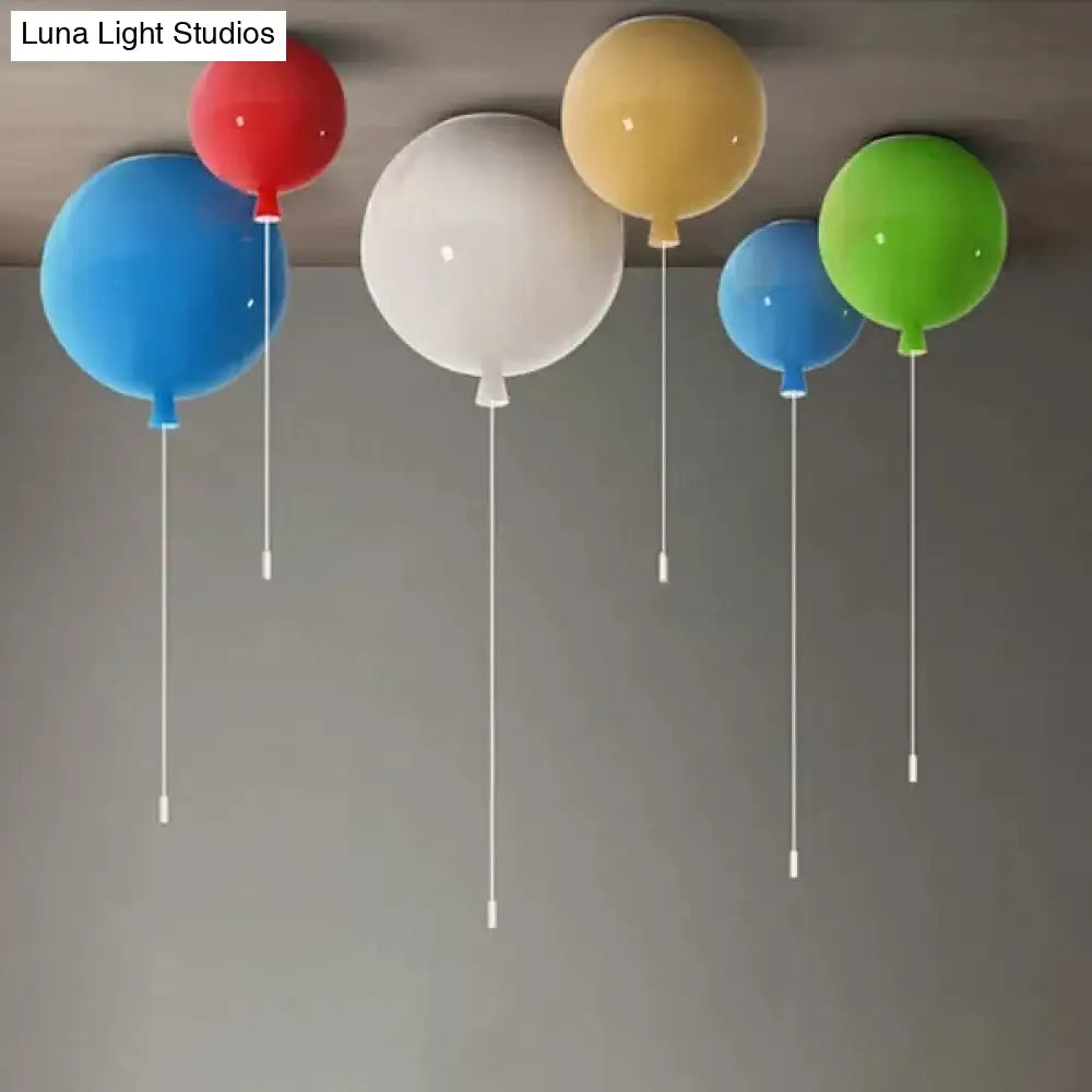 DecorBites™ DecorBites™ Modern Balloon Flush Ceiling Light – Stylish Acrylic Lamp for Foyer