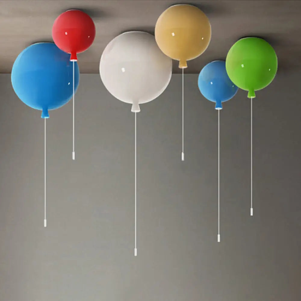 DecorBites™ DecorBites™ Modern Balloon Flush Ceiling Light – Stylish Acrylic Lamp for Foyer