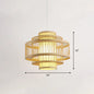 Modern Bamboo Hanging Pendant Light - Elegant Single Restaurant Ceiling Lamp in Wood