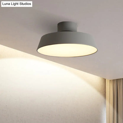 DecorBites™ DecorBites™ Lámpara de techo semiempotrada estilo granero moderno: Lámpara de techo giratoria con difusor acrílico blanco/verde