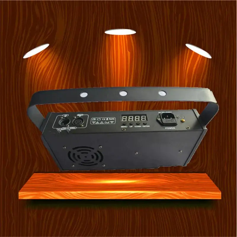 Modern black 200w led strobe light with handle control buttons and lcd display for stage light use