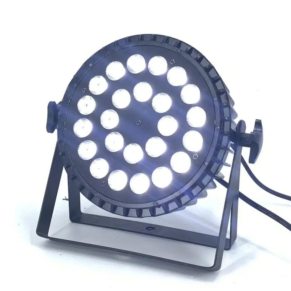 Modern black led par light with 36 white bulbs rgbwa uv 6in1 24x18w for stage dmx wash lighting