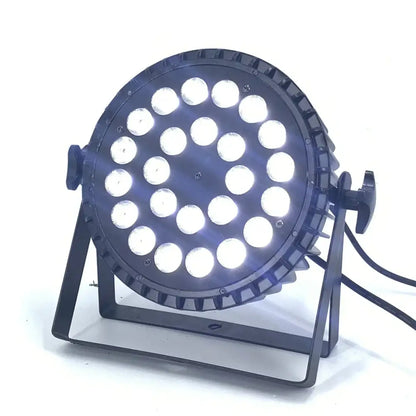 Modern black led par light with 36 white bulbs rgbwa uv 6in1 24x18w for stage dmx wash lighting