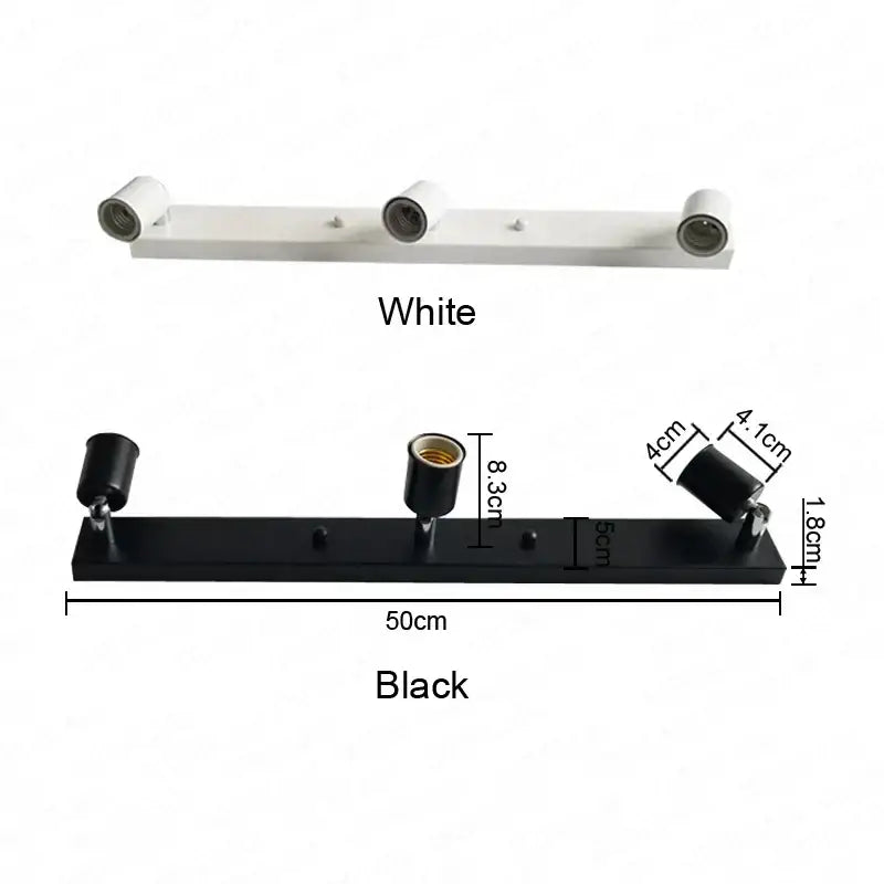 Modern black 3-light art loft ceiling lamp with adjustable cylindrical heads and sleek design for kitchen lighting