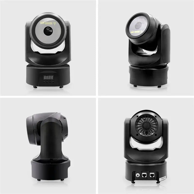 Black motorized 300mw rgb moving head laser light with circular lens and control panel for club animation use