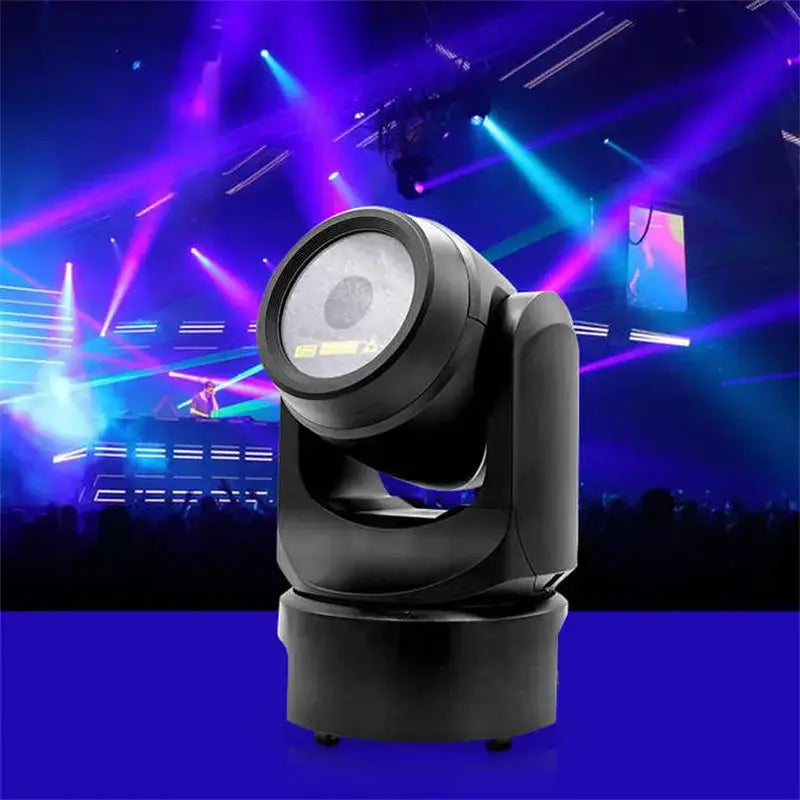 Modern black 300mw rgb moving head laser light featuring a motorized spotlight with adjustable head for live performances