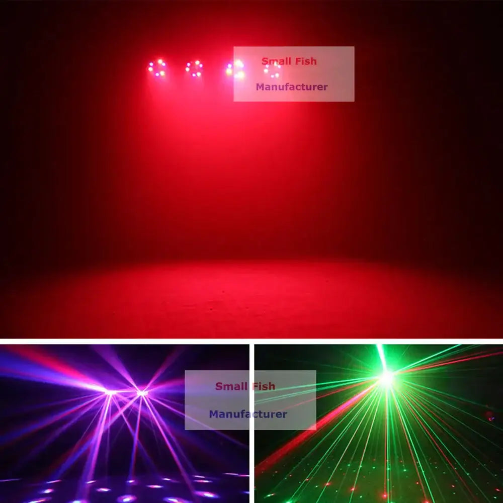 Modern black 4-in-1 led light stand with red led lights casting a vivid glow for disco party lighting