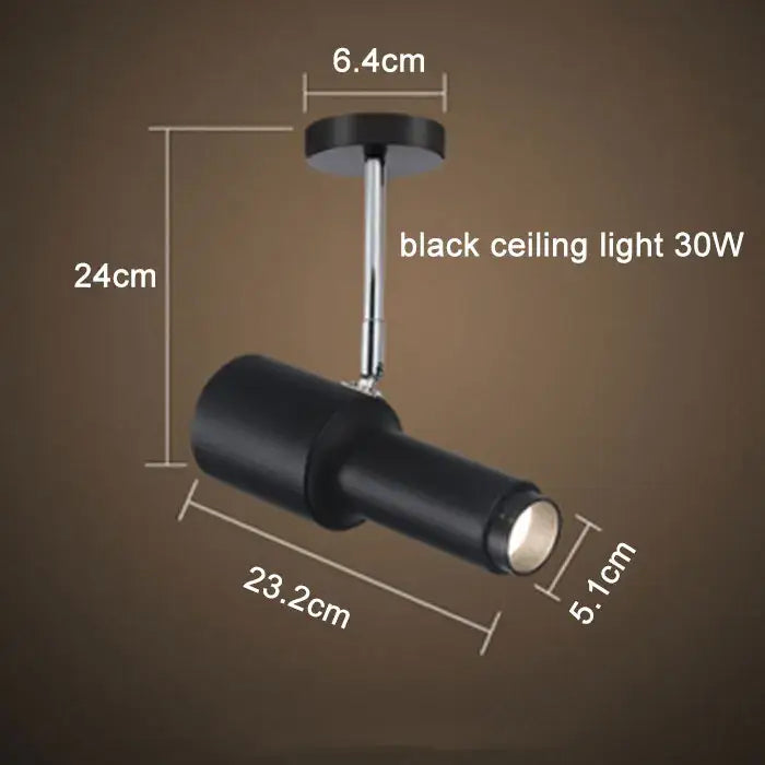 Modern black adjustable focus track lights with chrome mounting stem for commercial gallery lighting decorbites adjustable focus