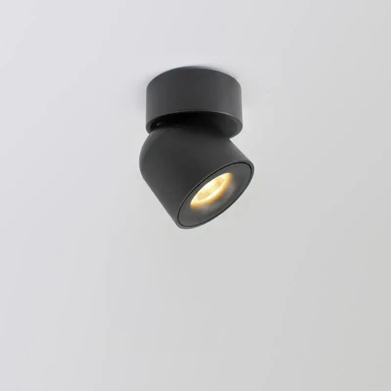 Modern black matte finish decorbites adjustable led ceiling downlight with warm focused beam for living room spotlight