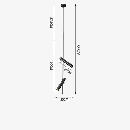 Modern black adjustable led pendant chandelier with two angled fixtures suspended from a central rod for kitchen decorbites black adjustable pendant chandelier