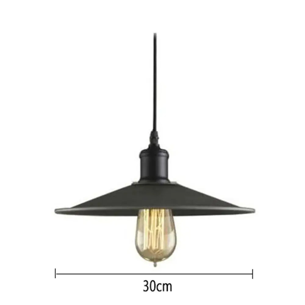 Modern black aluminium pendant light with vintage edison bulb for dining room decor by decorbites black aluminium modern