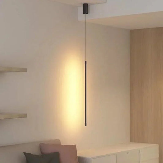 Modern Black Aluminum Linear Pendant Light - Decorbites