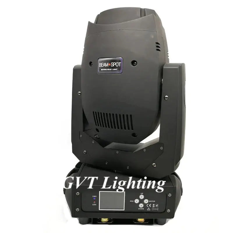 Modern black and blue 200w led moving head light with matte finish and integrated control panel for party room use