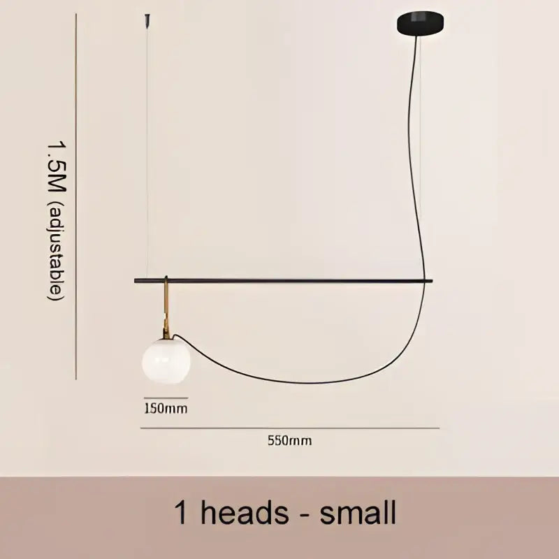 Modern black and gold glass ball pendant lights with spherical white glass bulb and adjustable hanging cable for dining room decorbites glass ball pendant