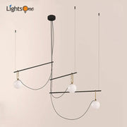 Modern black and gold glass ball pendant lights with three white glass globes for dining room decorbites chandelier
