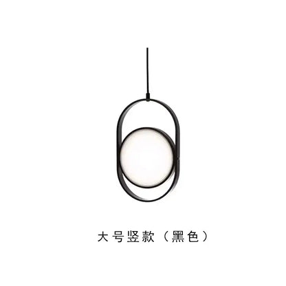 Modern black and gold trumpet pendant light with a sleek oval frame and circular glass panel for dining room decorbites gold trumpet