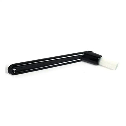 Modern black and white coffee machine brush with ergonomic handle and white bristles for decorbites coffee machine cleaning