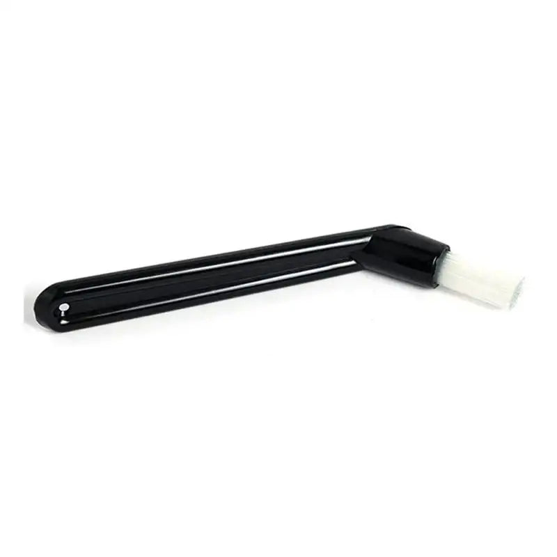 Modern black and white coffee machine brush with ergonomic handle and white bristles for decorbites coffee machine cleaning