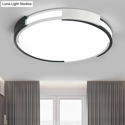 Lámpara de techo empotrada DecorBites™ moderna en blanco y negro, 45,7 cm/60 cm de ancho, LED metálico, difusor empotrado, luz blanca/cálida
