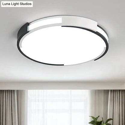 Lámpara de techo empotrada DecorBites™ moderna en blanco y negro, 45,7 cm/60 cm de ancho, LED metálico, difusor empotrado, luz blanca/cálida