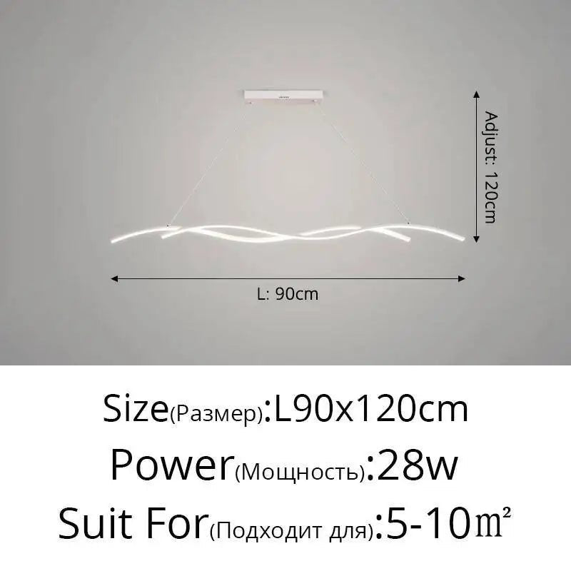 Modern Black and White Metal LED Pendant Light - Decorbites