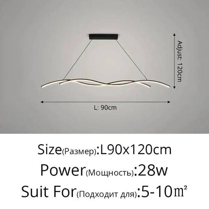 Modern Black and White Metal LED Pendant Light - Decorbites