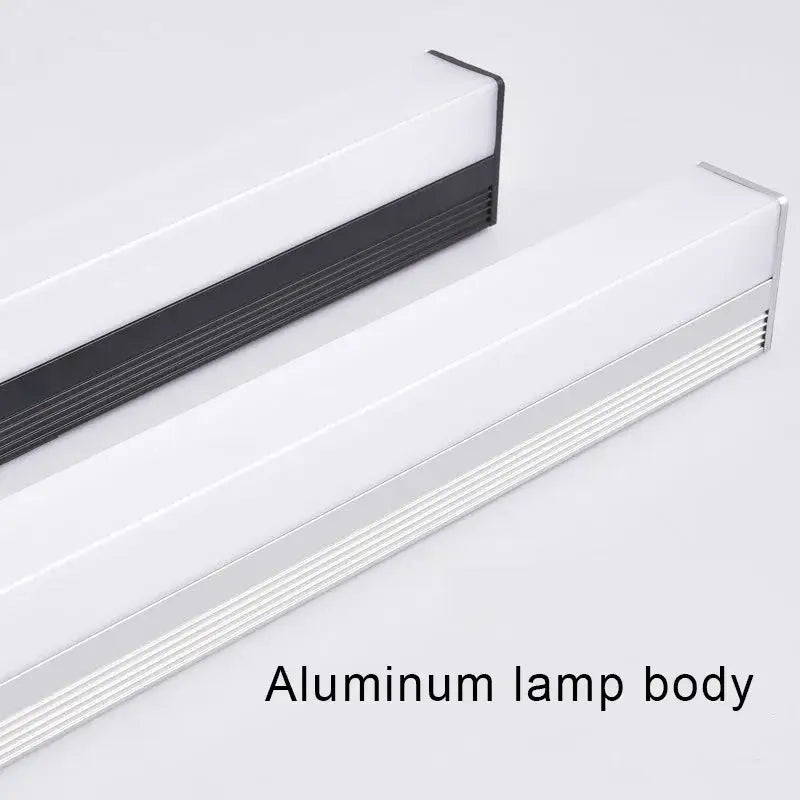 Modern black and white rectangular led wall lamp with sleek aluminum bodies designed for bedroom lighting