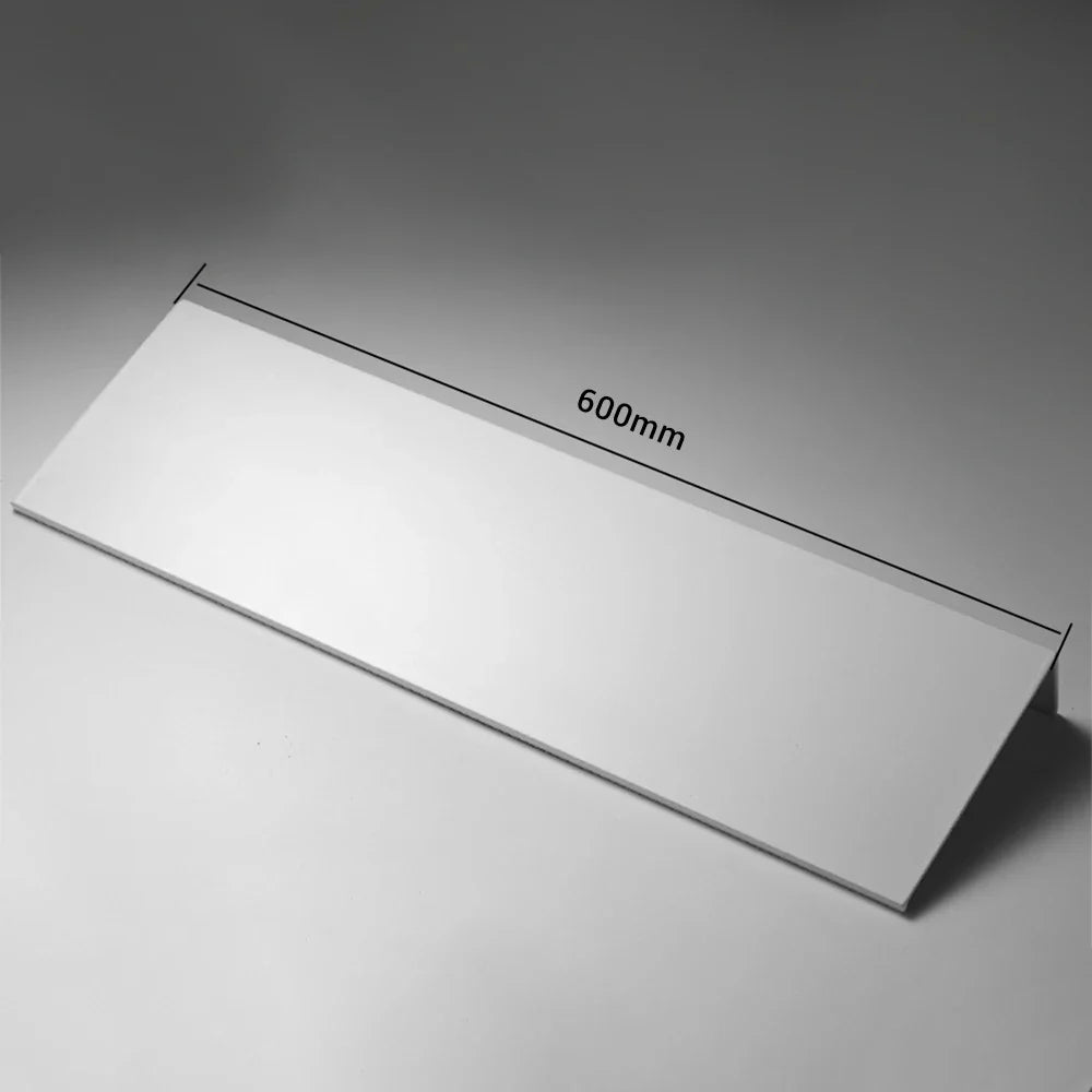 Modern Black and White Wall-Mounted Organizer Shelf - White 600