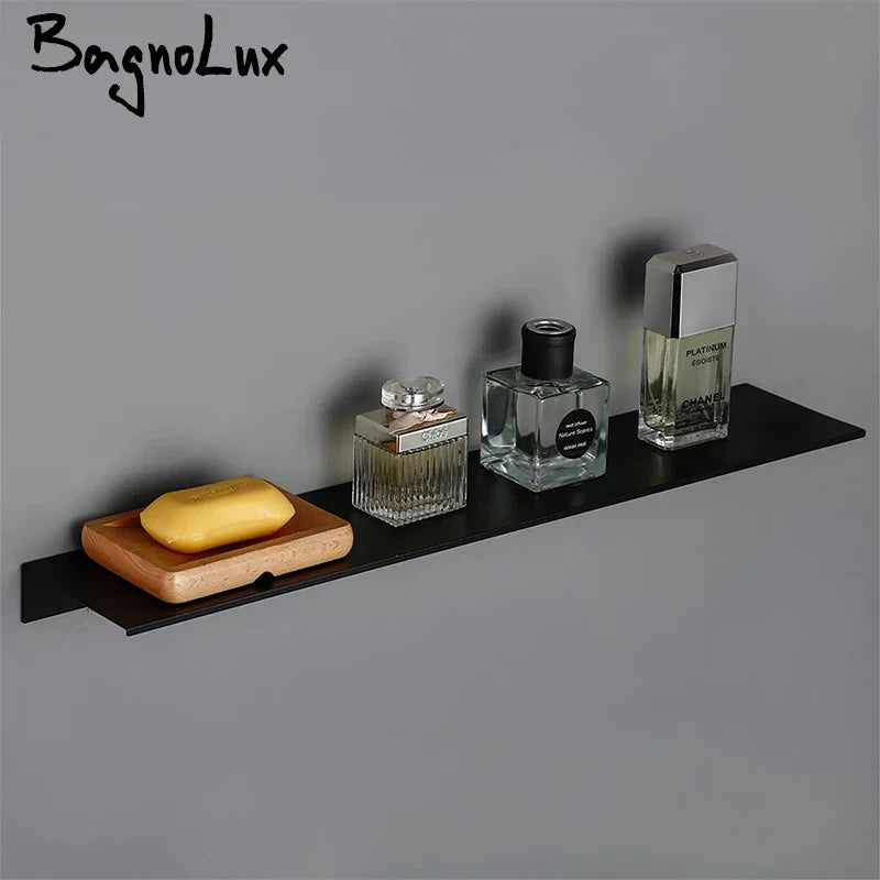Modern Black and White Wall-Mounted Organizer Shelf