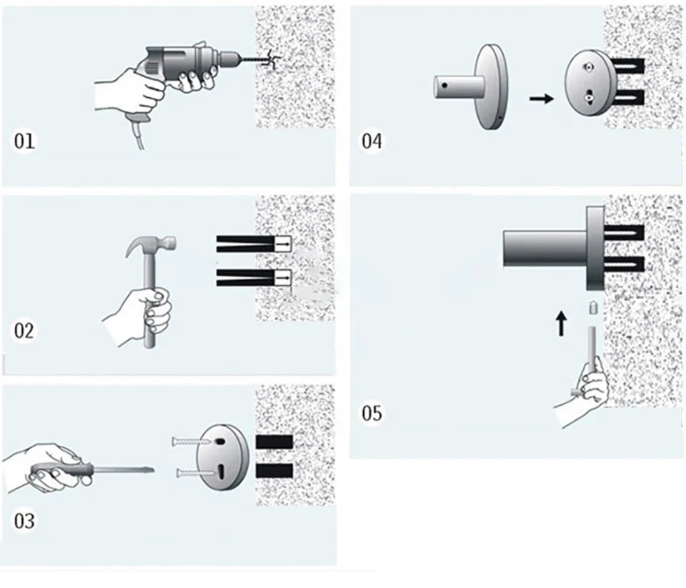 Modern Black and White Wall-Mounted Organizer Shelf