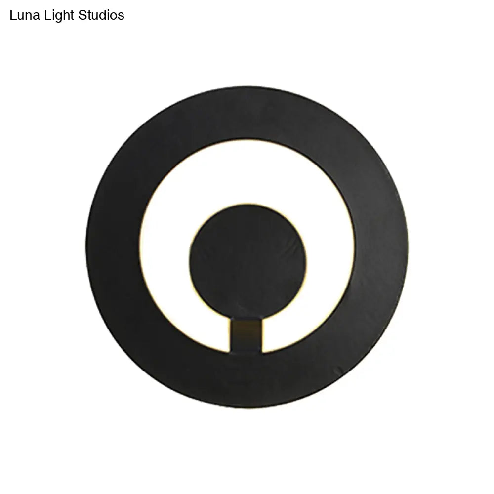 Aplique de pared DecorBites™ moderno en blanco y negro con diseño ultrafino para sala de estar, luz cálida y blanca.