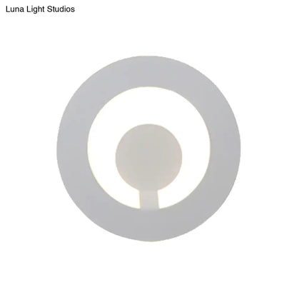 Aplique de pared DecorBites™ moderno en blanco y negro con diseño ultrafino para sala de estar, luz cálida y blanca.