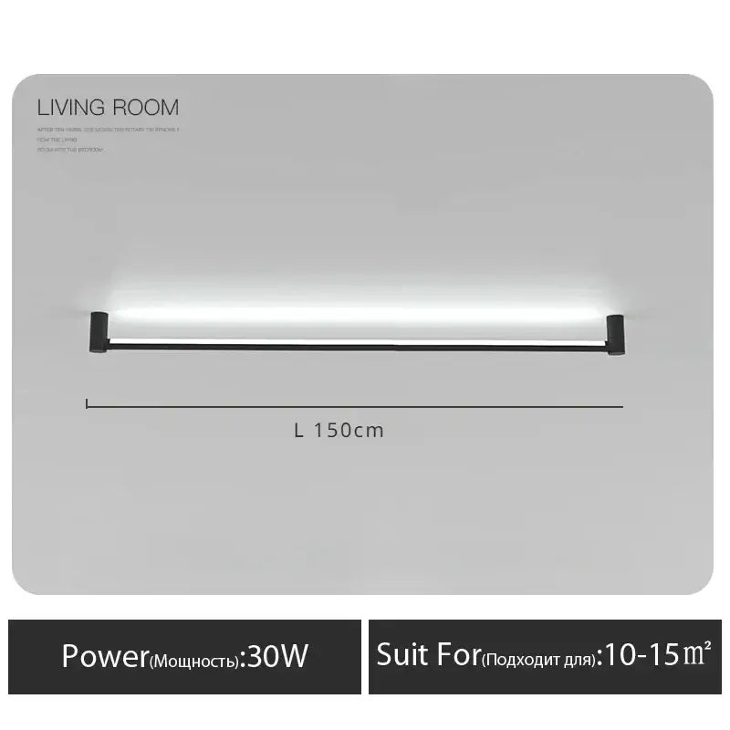Modern black bar linear wall light with 30w sleek led design for living room ambient lighting decorbites black bar wall light