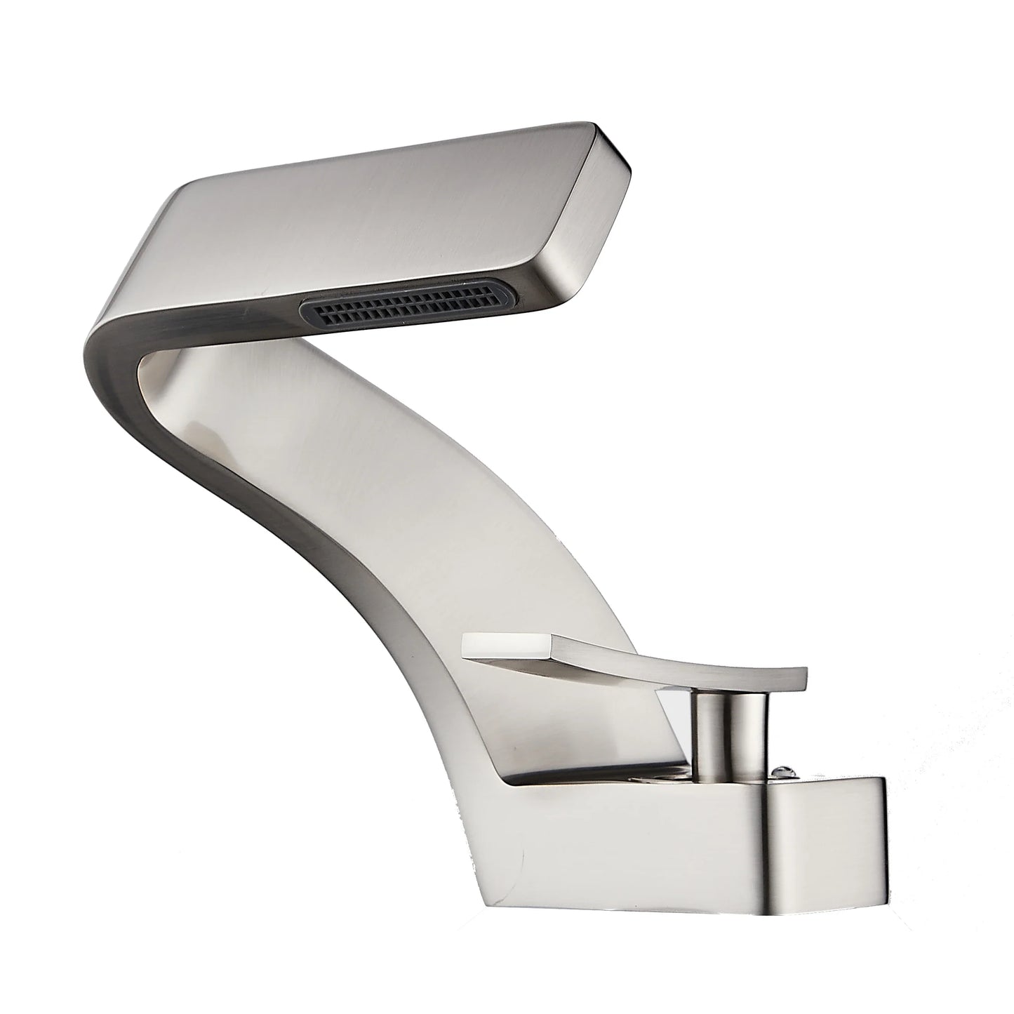 Modern Black Bathroom Sink Faucet - 115Brushed / United States